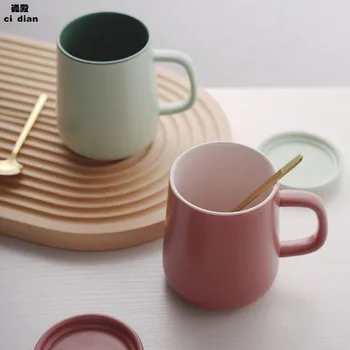 Скандинавская керамическая чашка для домашнего творчества Macaron simple чашка большой емкости для мальчиков и девочек керамическая кофейная кружка