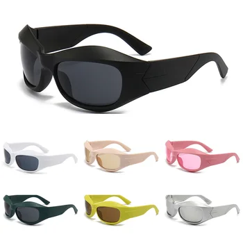 Солнцезащитные очки в стиле панк в большой оправе Спортивные велосипедные солнцезащитные очки Мужские солнцезащитные очки для вождения Уличные модные оттенки