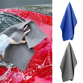 Суперпоглощающее полотенце для сушки автомобиля, Замша, Коралловый бархат, Двусторонняя ткань для чистки автомобиля, Универсальное полотенце для авто, Автомобильные аксессуары
