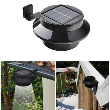 Универсальная светодиодная Солнечная лампа для забора, Долговечная Автоматическая палубная лампа для сада