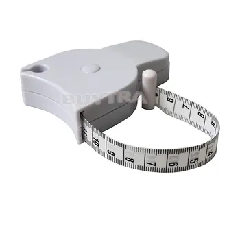 Штангенциркуль для измерения жировых отложений из белого ПВХ, Измерительная лента, тестер, Легкая сеть для фитнеса и похудения для бодибилдинга
