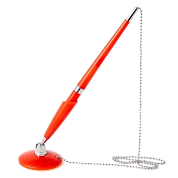 Элегантная настольная ручка с шариковой цепочкой для упрощения работы в офисе, ручка для защиты стойки в вестибюле